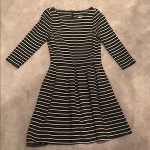 Banana Republic- black&white stripe dress
